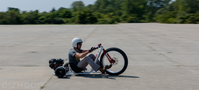Illustration for article titled My Day on a Gas-Powered Drift Trike: Like Being a Kid Again, But Better